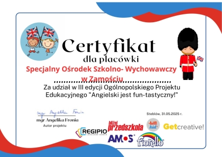 „Angielski jest fun-tastyczny” - podsumowanie projektu