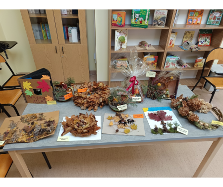 Wyniki wewnątrzprzedszkolnego konkursu plastycznego ''Jesienna ozdoba''