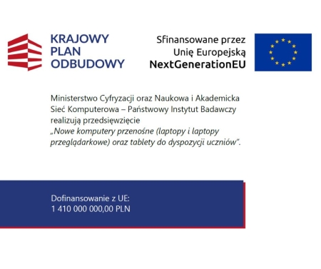 Przedsięwzięcie realizowane przez Miasto Zamość „Nowe komputery przenośne oraz tablety do dyspozycji uczniów”